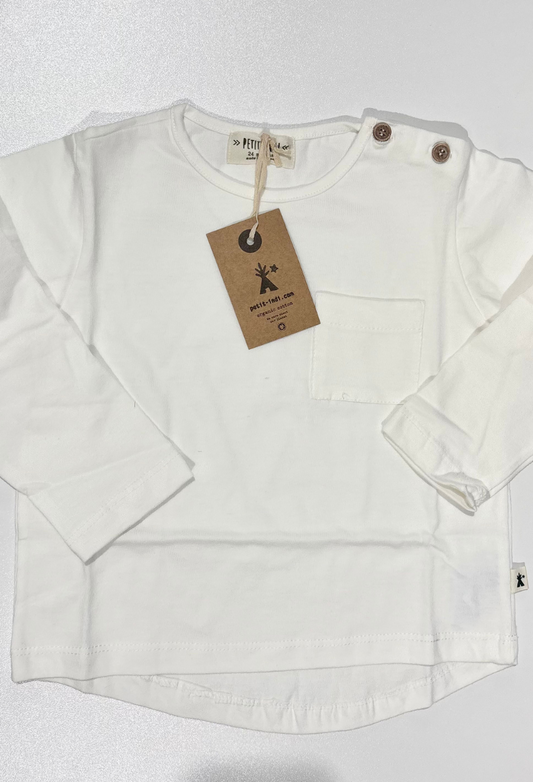 White Button Top - Petit Indi