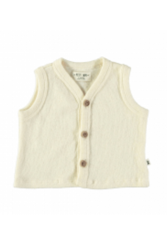 Cream Sweater Vest - Petit Indi