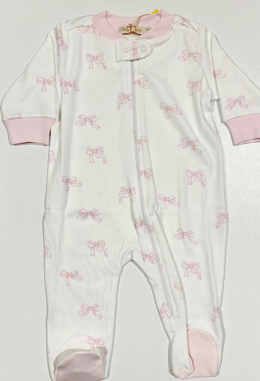 Pretty Bows Footie - Baby Club Chic
