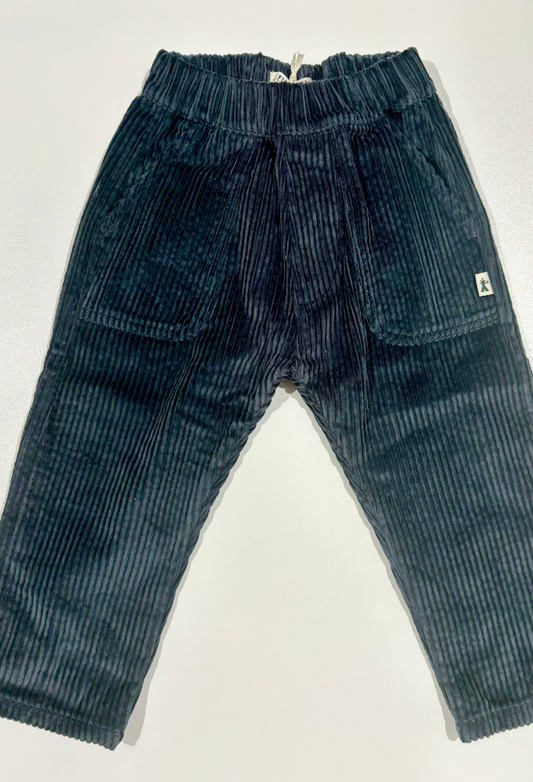 Gray Corduroy Sweatpants - Petit Indi