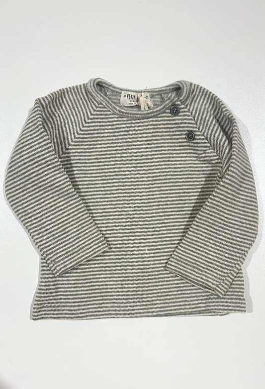 Gray Striped Sweater - Petit Indi