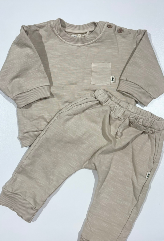 Tan Tracksuit - Petit Indi