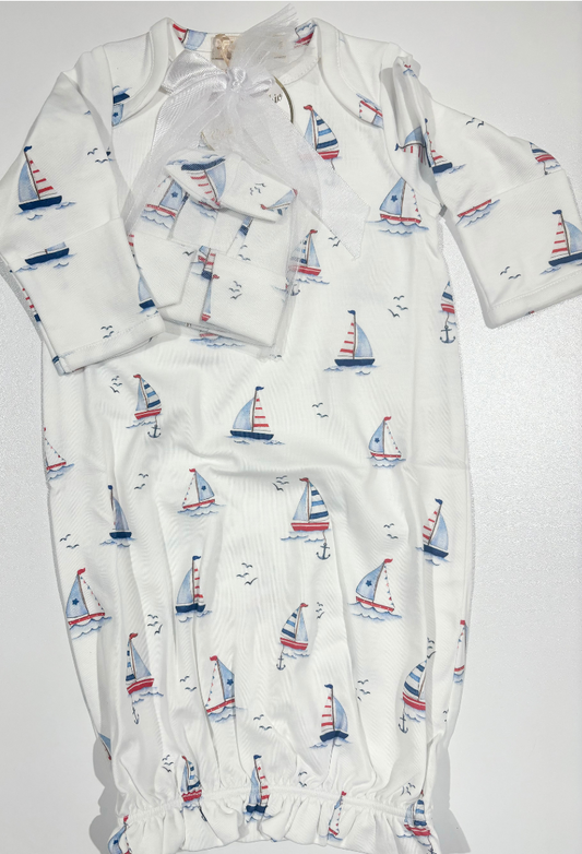 Sailing Gown & Hat - Baby Club Chic