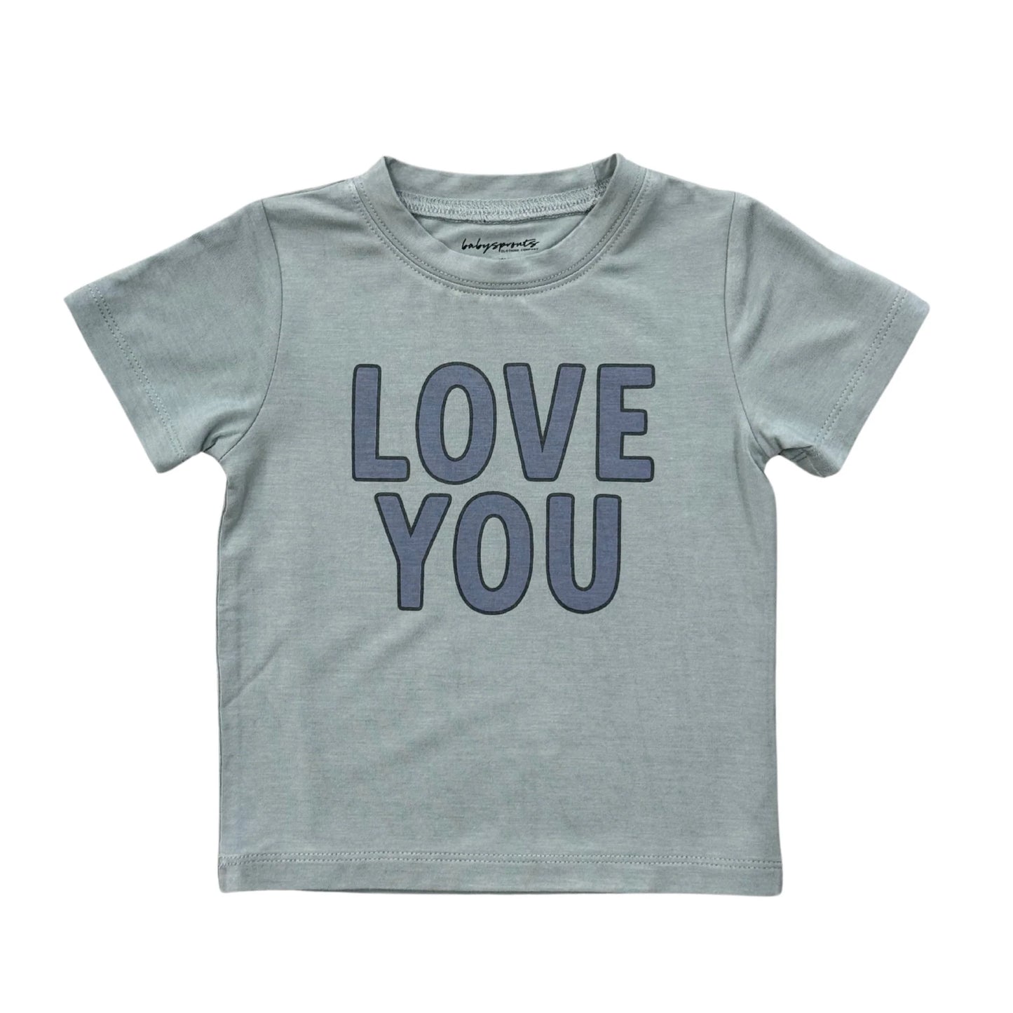 Boys Short Sleeve Shirt Love You