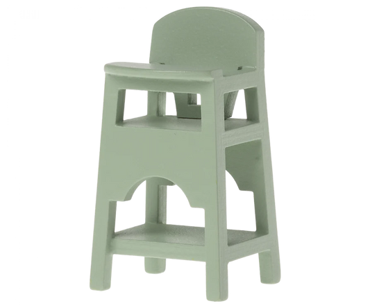 Mouse High Chair, Mint- Maileg
