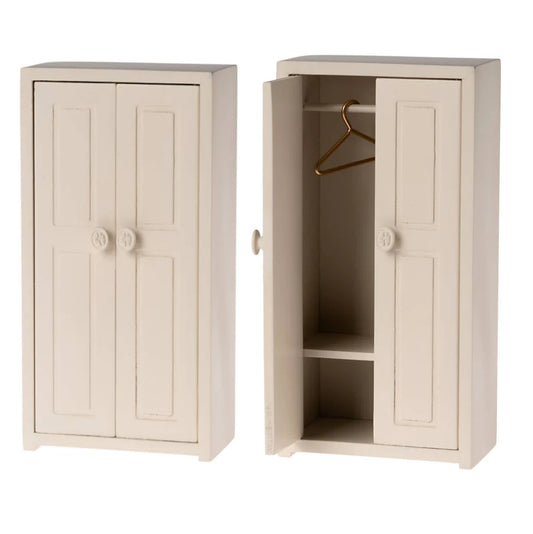 Mouse Size Wooden Closet, Cream- Maileg