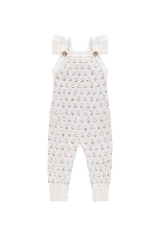 Savannah Onepiece - Olivia Jacquard Slightly Pink- Jamie Kay