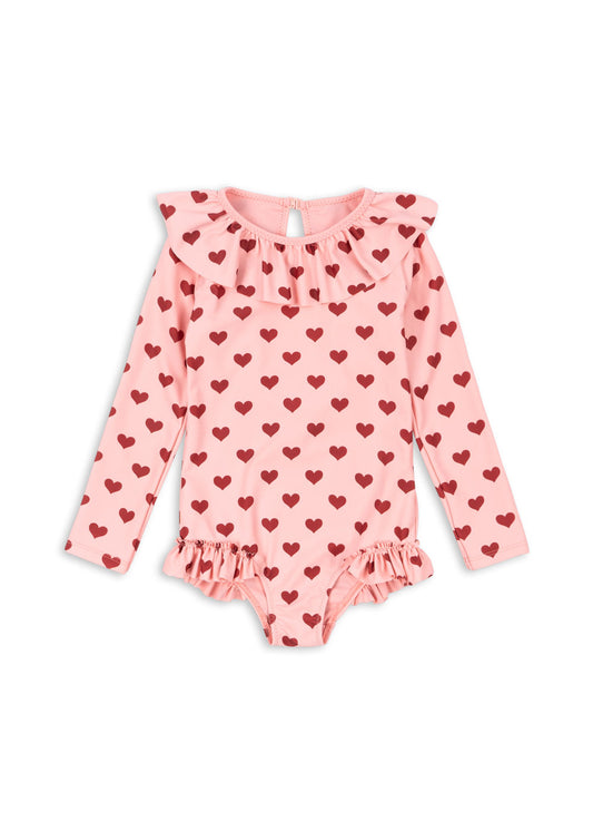 Heart Manuca LS Swimsuit GRS - Konges Sloejd