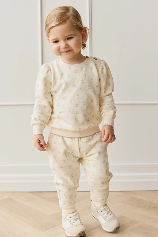 Organic Cotton Monroe Track Pant - Lila Pink- Jamie Kay