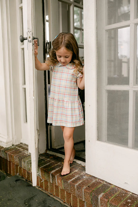 Lily Dress- Classroom Plaid- Little Paper Kids