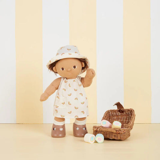 Dinkum Dolls Rainbow Dress Set - Ivory