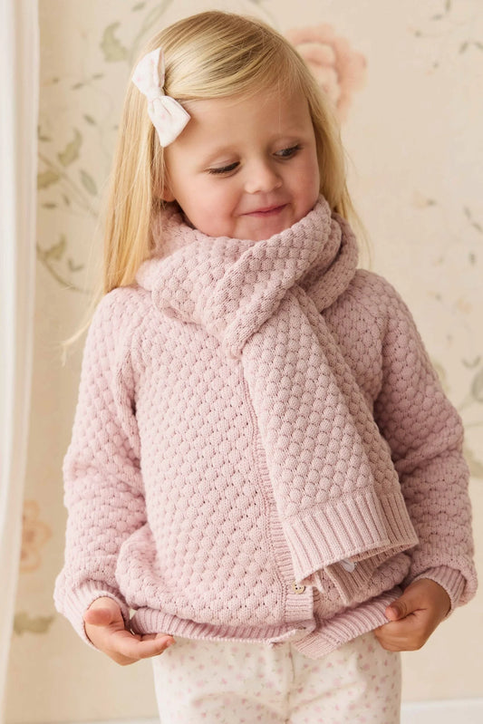Maple Scarf - Pastel Pink Marle