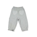 Heart Pocket Pants- Silver Blue
