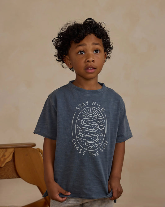Raw Edge Tee- Stay Wild - Rylee + Cru