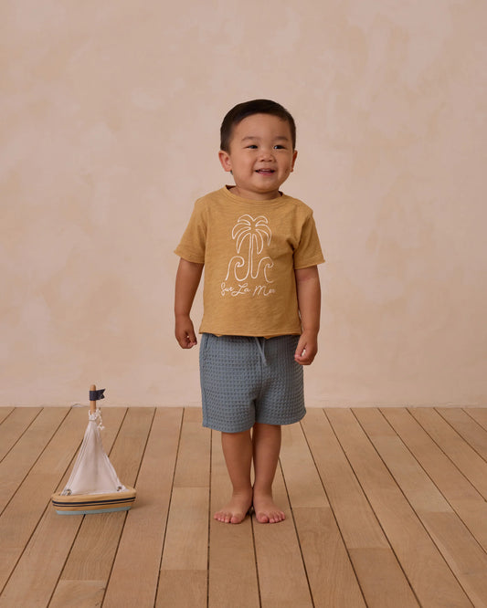 Raw Edge Tee- Sur La Mer - Rylee + Cru