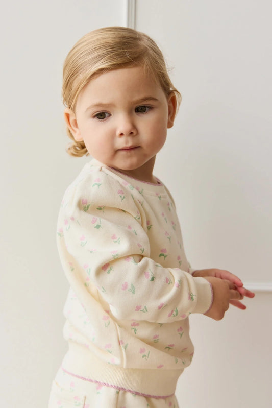 Organic Cotton Monroe Sweatshirt - Lila Pink- Jamie Kay