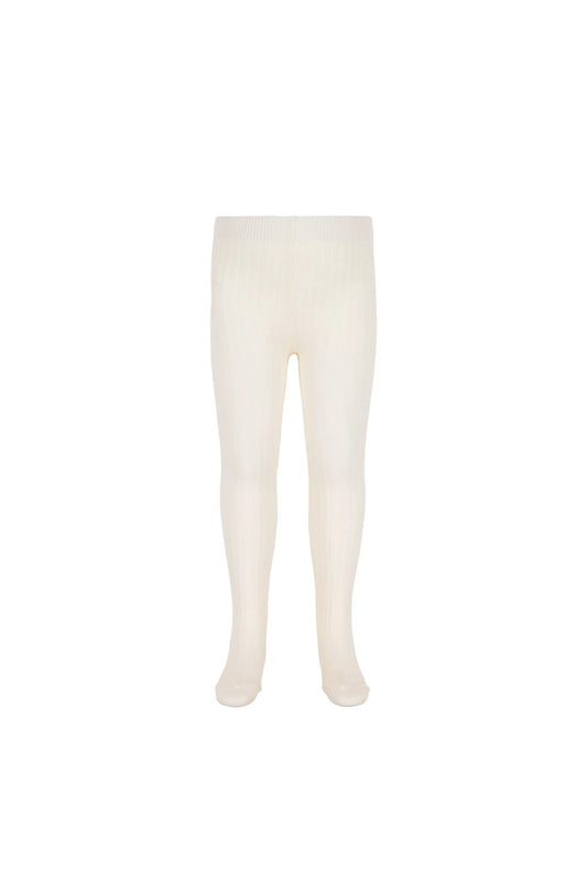 Ribbed Tight- Parchment