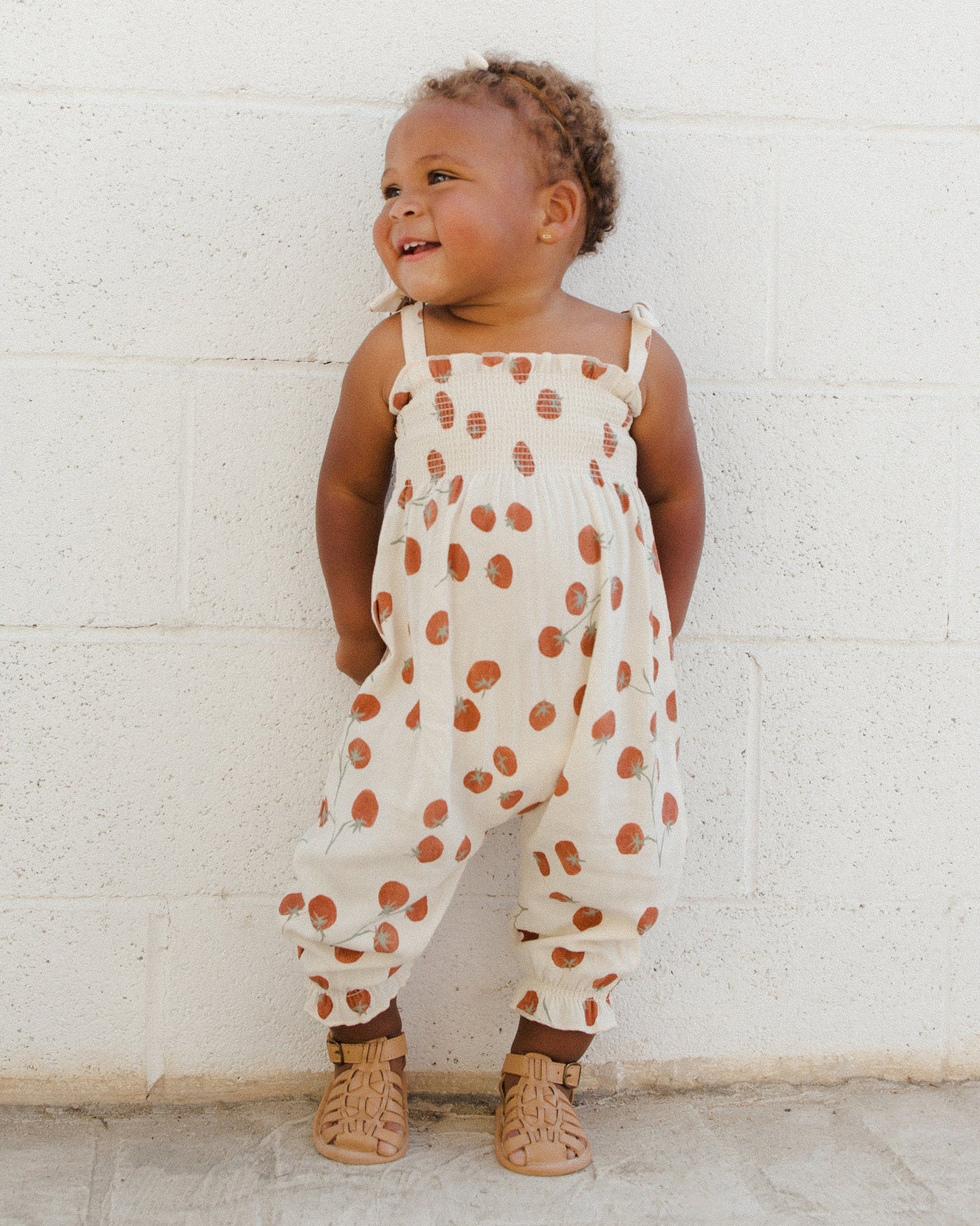 Sawyer Jumpsuit Tomatoes- Rylee + Cru