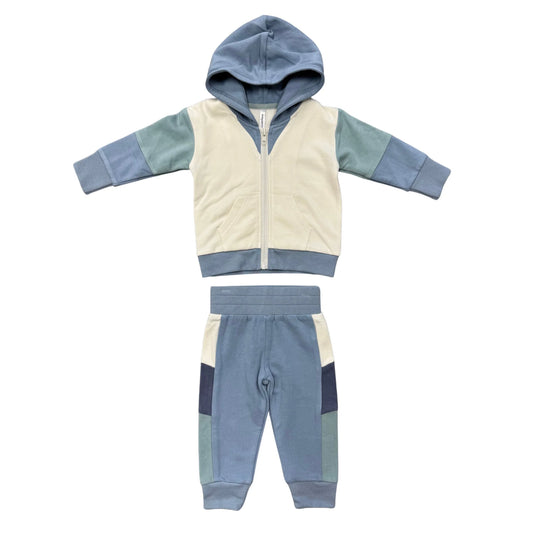 Long Sleeve Track Set Dusty Blue