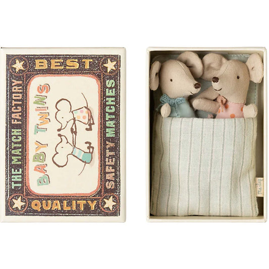 Twins Baby Mice in Matchbox- Maileg