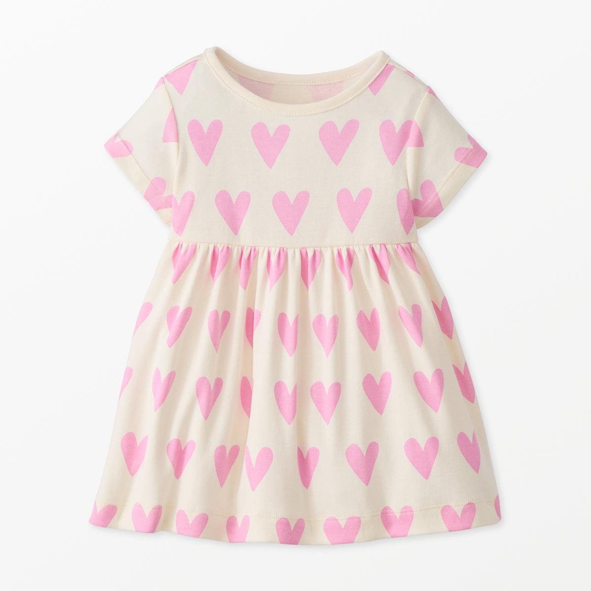 Hanna Andersson Playtime Dress Pink Hearts on Hearts