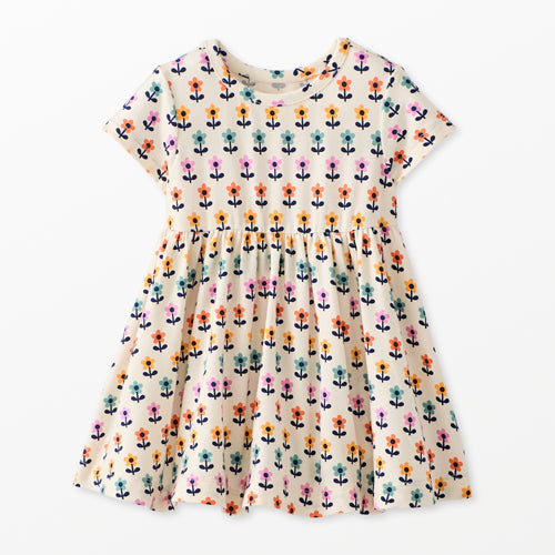 Playtime Dress in Hannasoft Mini Tulips