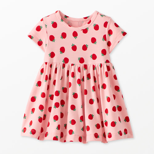 Playtime Dress in Hannasoft Mini Strawberries
