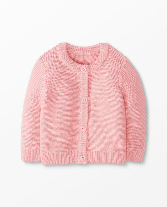 Baby Sweater Knit Cardigan Blush Pink