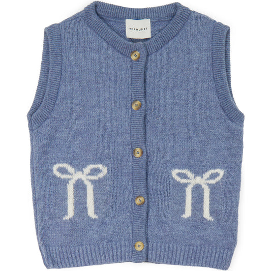 Sana Waistcoat, Light Blue- Mi Pounet