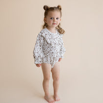 Organic Ruffle Bubble Romper - Wildvine