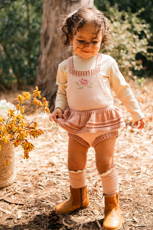 Rose Romper- Misty Rose